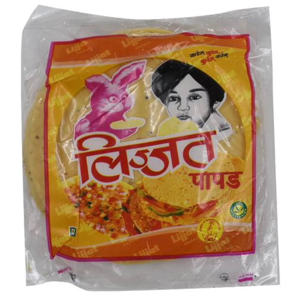 Lijjat Papad - Moong, 200 g Pouch-1.webp